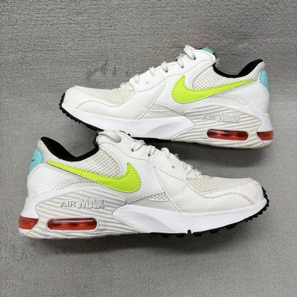 Nike Air Max Excee White Volt Womens Size 7.5‎ CW5606 100
